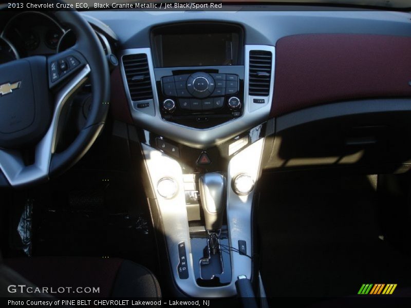 Black Granite Metallic / Jet Black/Sport Red 2013 Chevrolet Cruze ECO