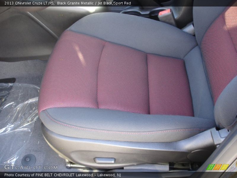Black Granite Metallic / Jet Black/Sport Red 2013 Chevrolet Cruze LT/RS