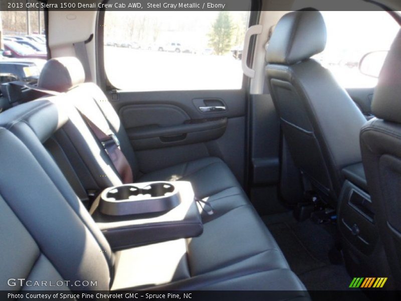 Steel Gray Metallic / Ebony 2013 GMC Sierra 1500 Denali Crew Cab AWD