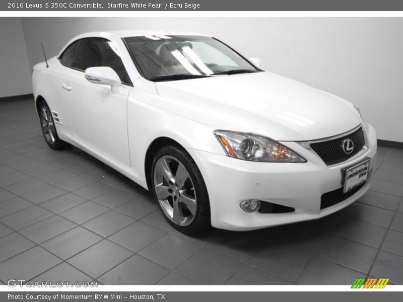 Starfire White Pearl / Ecru Beige 2010 Lexus IS 350C Convertible