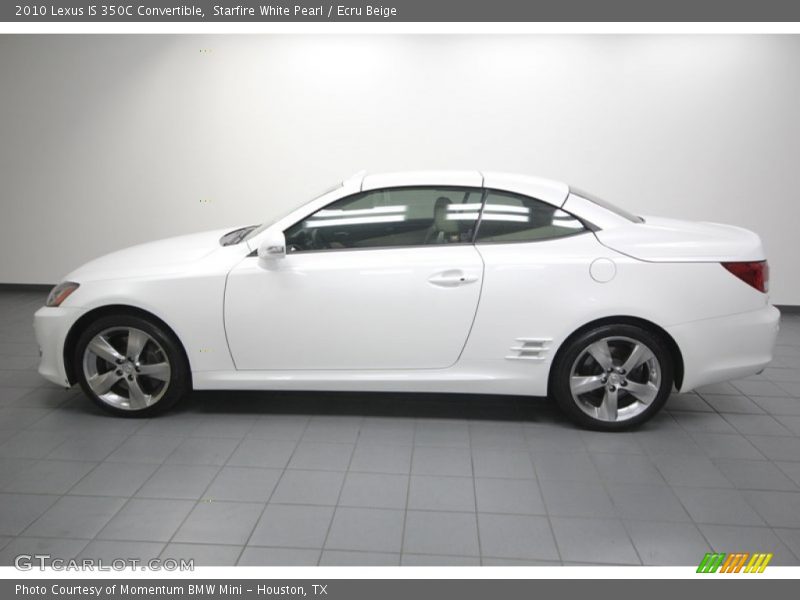 Starfire White Pearl / Ecru Beige 2010 Lexus IS 350C Convertible