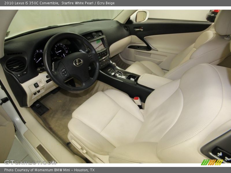 Starfire White Pearl / Ecru Beige 2010 Lexus IS 350C Convertible