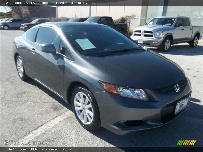 Polished Metal Metallic / Gray 2012 Honda Civic EX-L Coupe