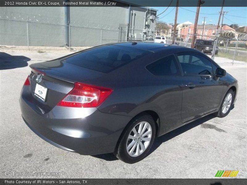 Polished Metal Metallic / Gray 2012 Honda Civic EX-L Coupe