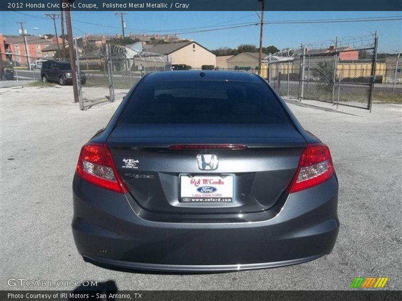 Polished Metal Metallic / Gray 2012 Honda Civic EX-L Coupe