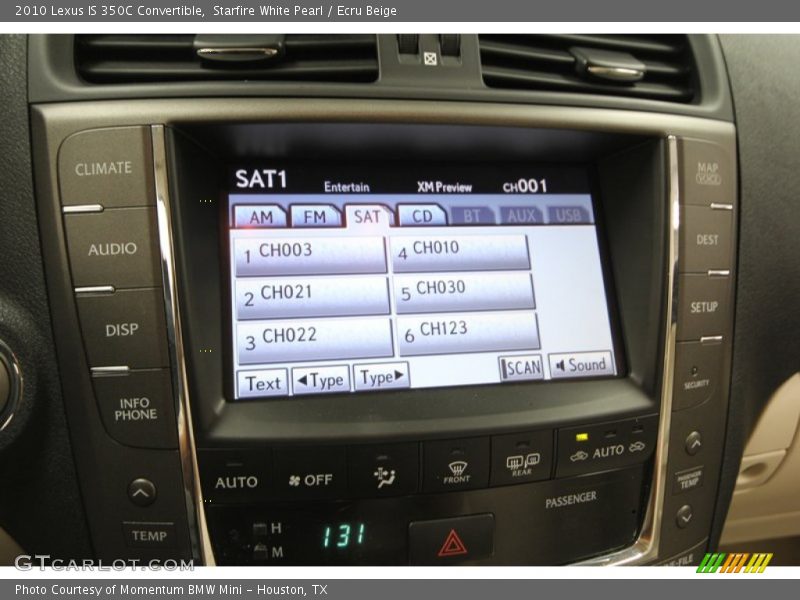 Starfire White Pearl / Ecru Beige 2010 Lexus IS 350C Convertible