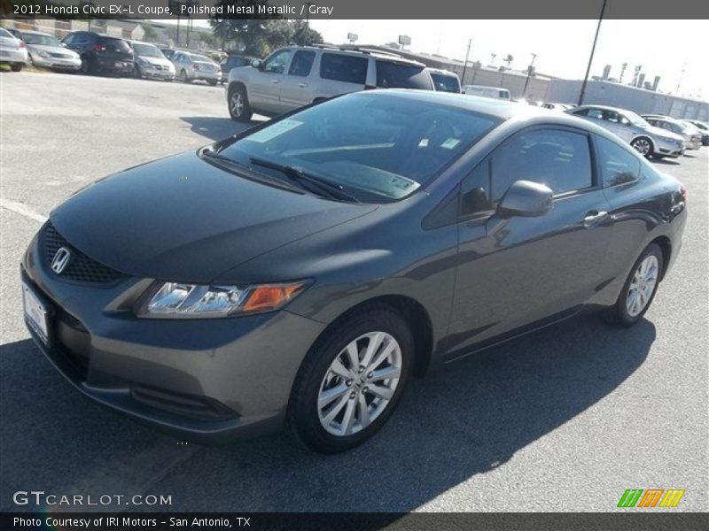 Polished Metal Metallic / Gray 2012 Honda Civic EX-L Coupe