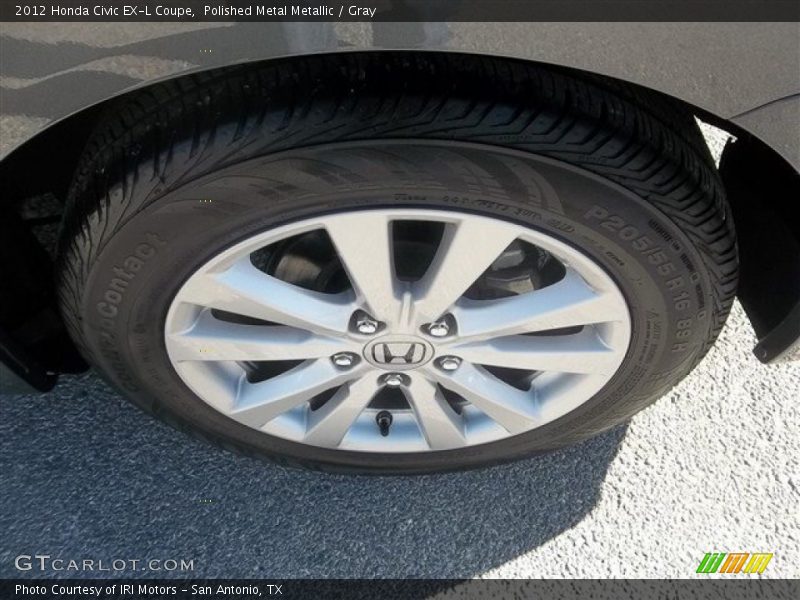 Polished Metal Metallic / Gray 2012 Honda Civic EX-L Coupe