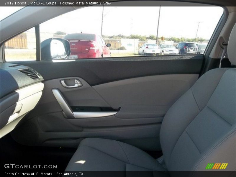 Polished Metal Metallic / Gray 2012 Honda Civic EX-L Coupe