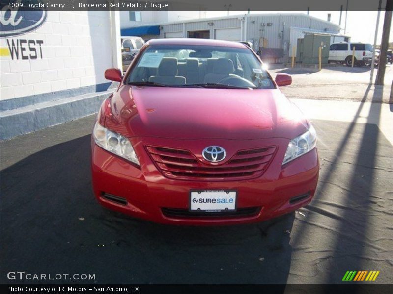 Barcelona Red Metallic / Bisque 2009 Toyota Camry LE