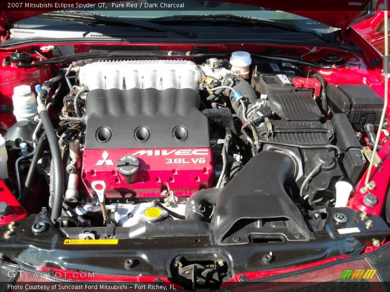 Pure Red / Dark Charcoal 2007 Mitsubishi Eclipse Spyder GT
