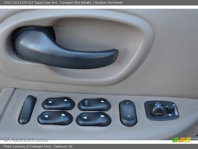 Toreador Red Metallic / Medium Parchment 2001 Ford F150 XLT SuperCrew 4x4