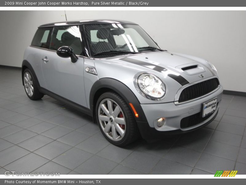 Pure Silver Metallic / Black/Grey 2009 Mini Cooper John Cooper Works Hardtop