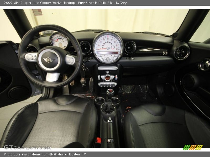 Pure Silver Metallic / Black/Grey 2009 Mini Cooper John Cooper Works Hardtop