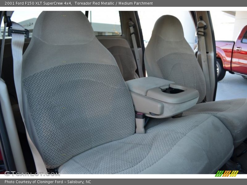 Toreador Red Metallic / Medium Parchment 2001 Ford F150 XLT SuperCrew 4x4