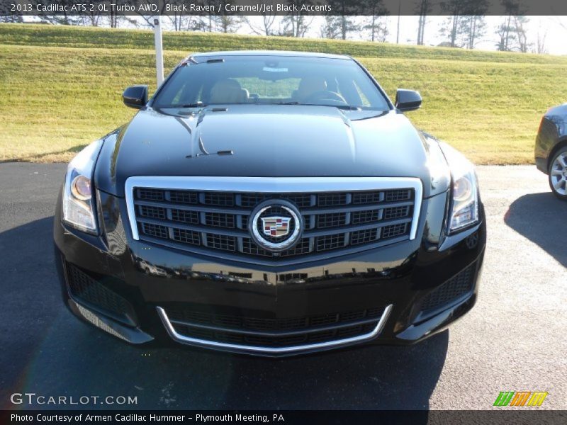 Black Raven / Caramel/Jet Black Accents 2013 Cadillac ATS 2.0L Turbo AWD