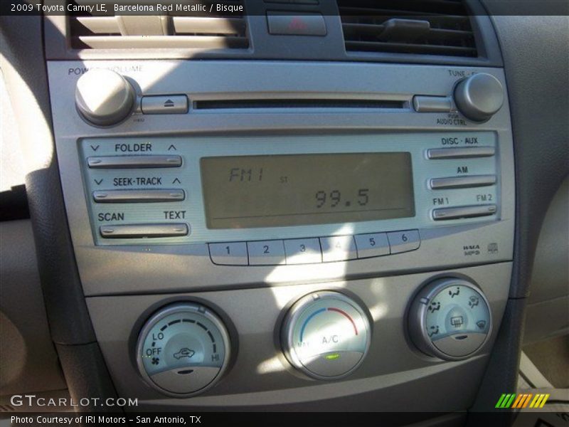 Barcelona Red Metallic / Bisque 2009 Toyota Camry LE