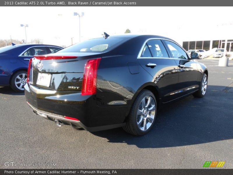 Black Raven / Caramel/Jet Black Accents 2013 Cadillac ATS 2.0L Turbo AWD