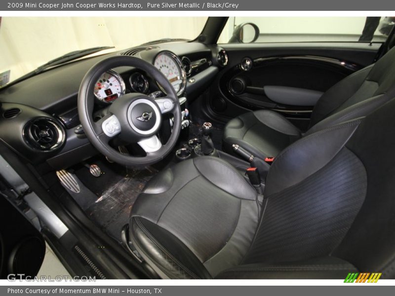 Pure Silver Metallic / Black/Grey 2009 Mini Cooper John Cooper Works Hardtop
