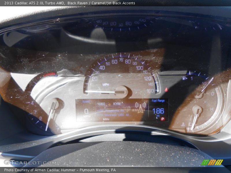 Black Raven / Caramel/Jet Black Accents 2013 Cadillac ATS 2.0L Turbo AWD
