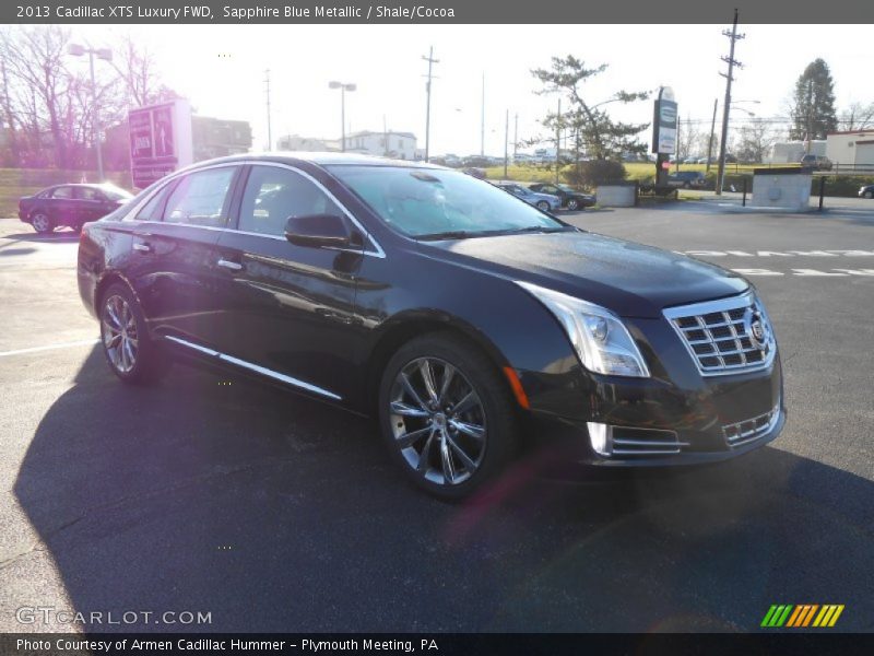 Sapphire Blue Metallic / Shale/Cocoa 2013 Cadillac XTS Luxury FWD
