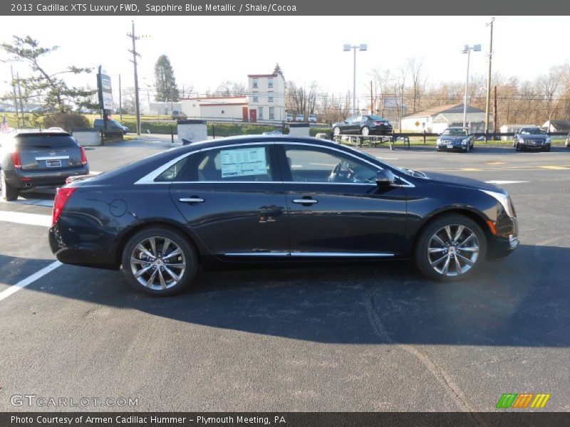 Sapphire Blue Metallic / Shale/Cocoa 2013 Cadillac XTS Luxury FWD