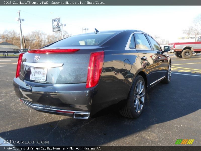 Sapphire Blue Metallic / Shale/Cocoa 2013 Cadillac XTS Luxury FWD