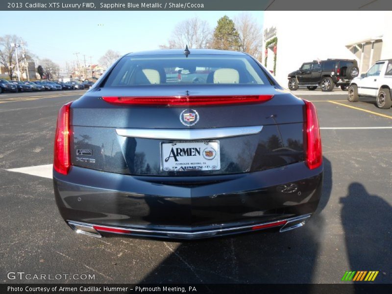Sapphire Blue Metallic / Shale/Cocoa 2013 Cadillac XTS Luxury FWD