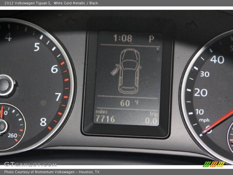 White Gold Metallic / Black 2012 Volkswagen Tiguan S