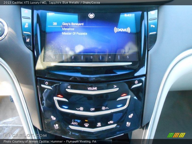 Sapphire Blue Metallic / Shale/Cocoa 2013 Cadillac XTS Luxury FWD