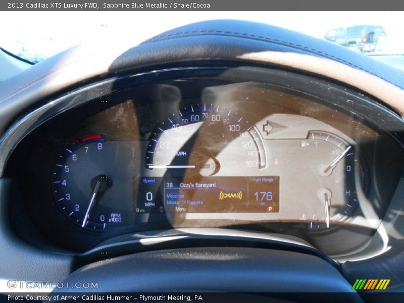 Sapphire Blue Metallic / Shale/Cocoa 2013 Cadillac XTS Luxury FWD