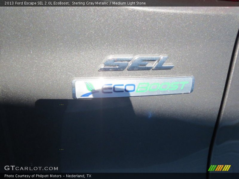 Sterling Gray Metallic / Medium Light Stone 2013 Ford Escape SEL 2.0L EcoBoost