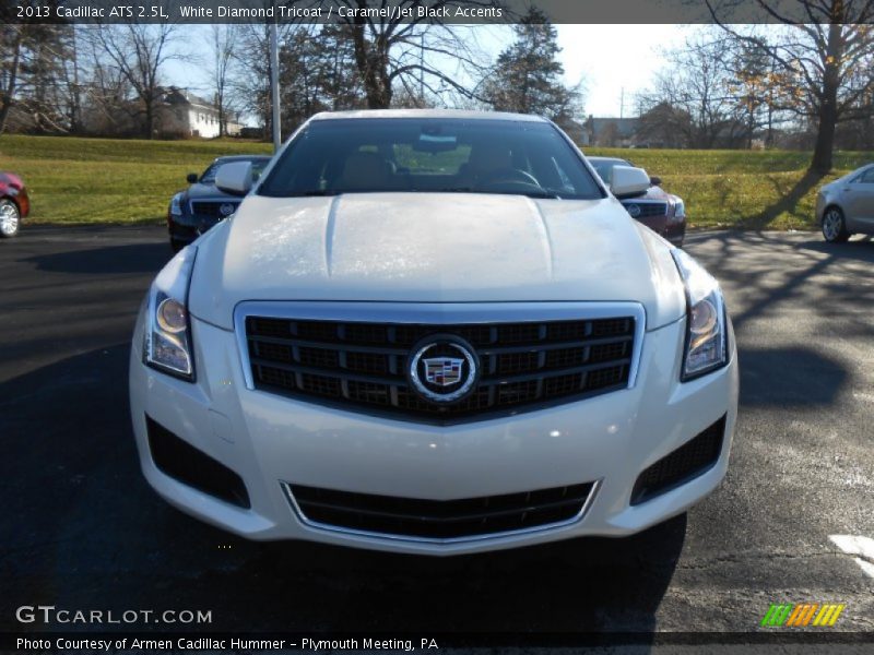 White Diamond Tricoat / Caramel/Jet Black Accents 2013 Cadillac ATS 2.5L