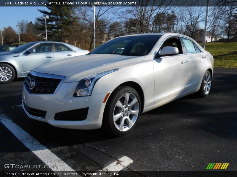 White Diamond Tricoat / Caramel/Jet Black Accents 2013 Cadillac ATS 2.5L