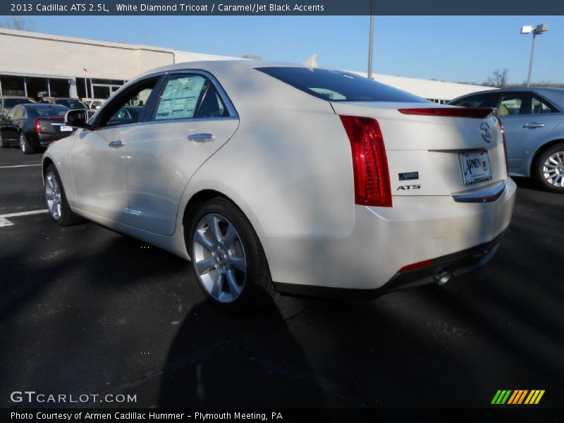 White Diamond Tricoat / Caramel/Jet Black Accents 2013 Cadillac ATS 2.5L