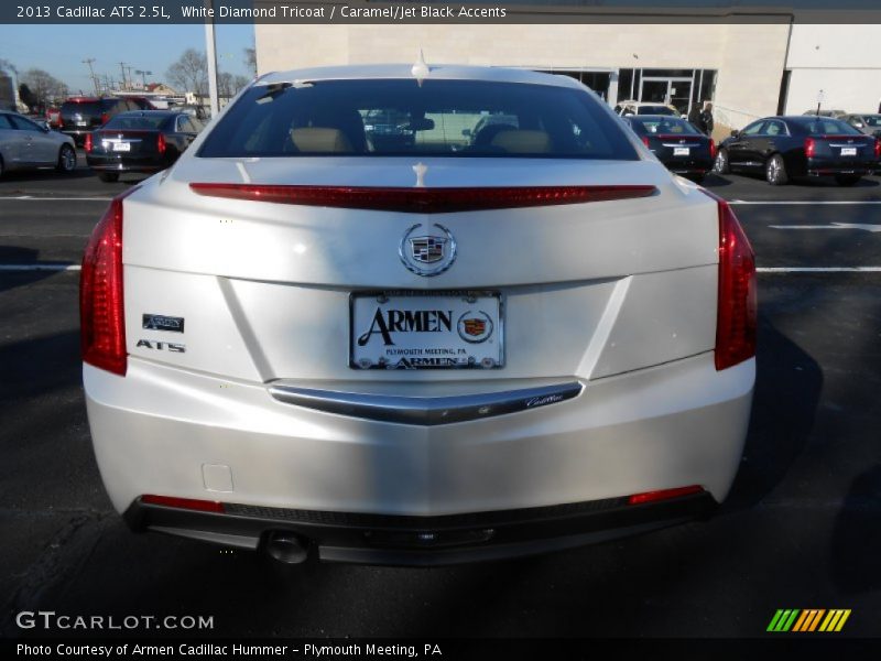 White Diamond Tricoat / Caramel/Jet Black Accents 2013 Cadillac ATS 2.5L