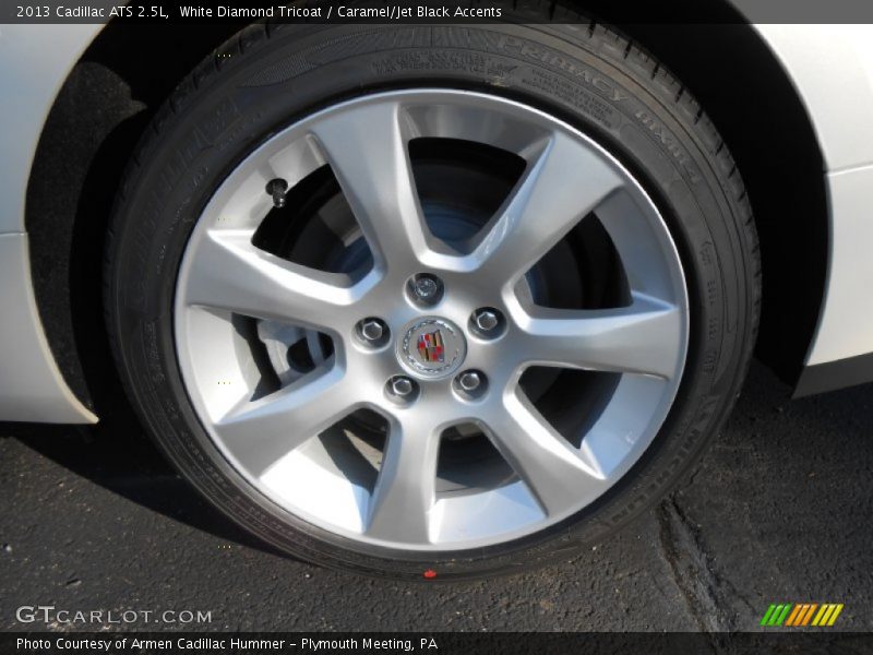 White Diamond Tricoat / Caramel/Jet Black Accents 2013 Cadillac ATS 2.5L
