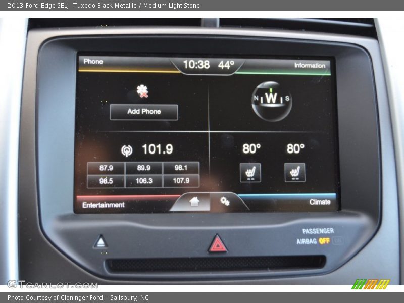 Tuxedo Black Metallic / Medium Light Stone 2013 Ford Edge SEL