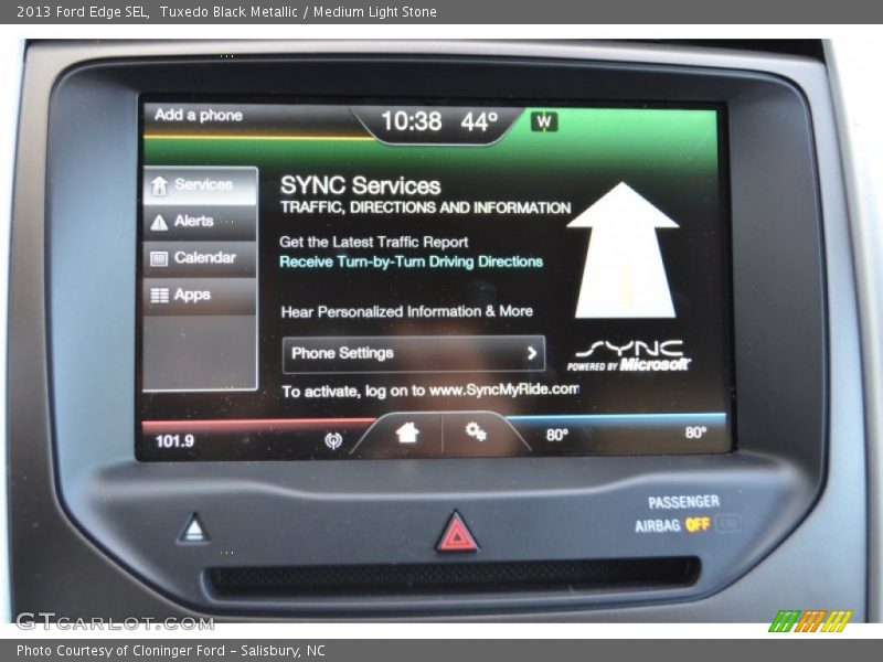 Tuxedo Black Metallic / Medium Light Stone 2013 Ford Edge SEL