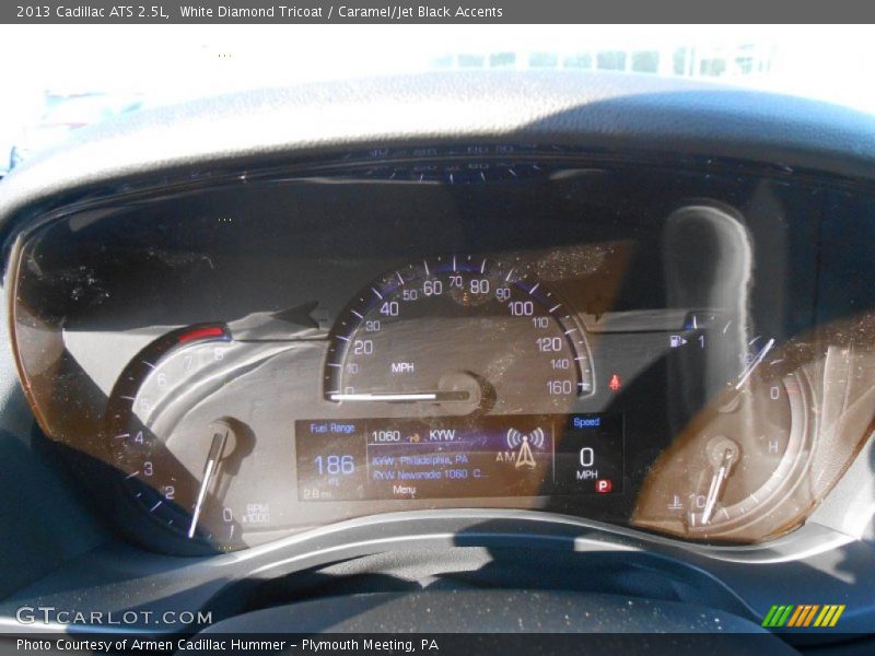 White Diamond Tricoat / Caramel/Jet Black Accents 2013 Cadillac ATS 2.5L
