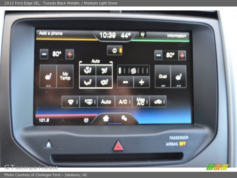 Tuxedo Black Metallic / Medium Light Stone 2013 Ford Edge SEL