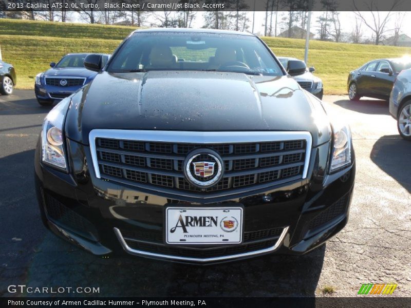 Black Raven / Caramel/Jet Black Accents 2013 Cadillac ATS 2.0L Turbo