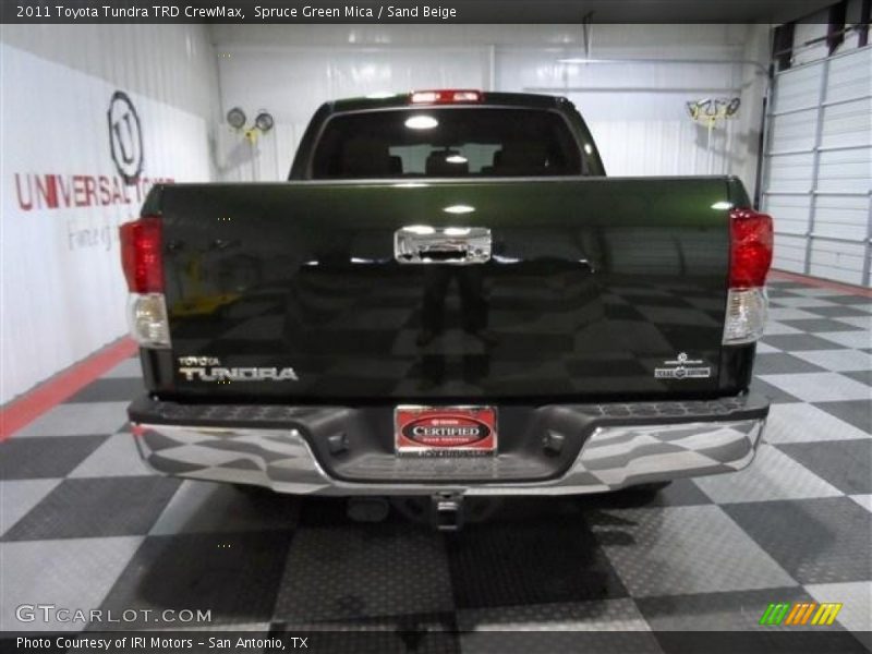 Spruce Green Mica / Sand Beige 2011 Toyota Tundra TRD CrewMax