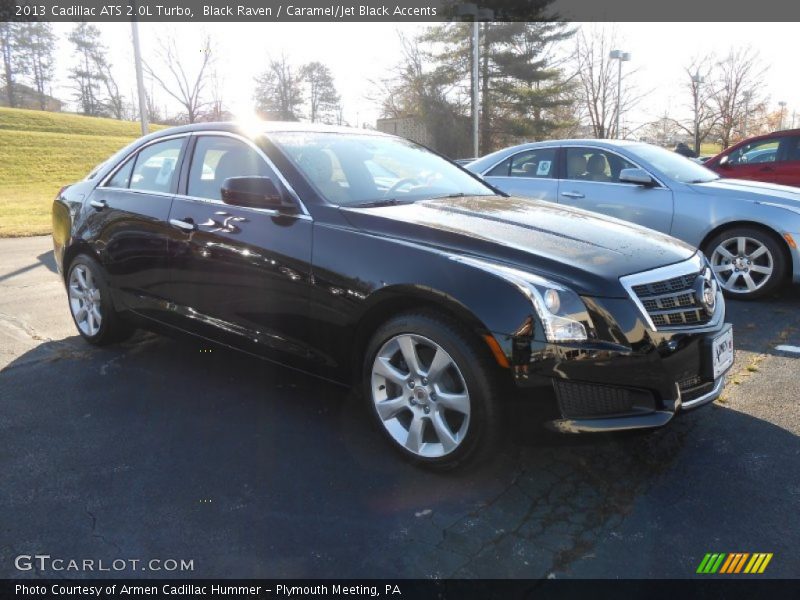 Black Raven / Caramel/Jet Black Accents 2013 Cadillac ATS 2.0L Turbo