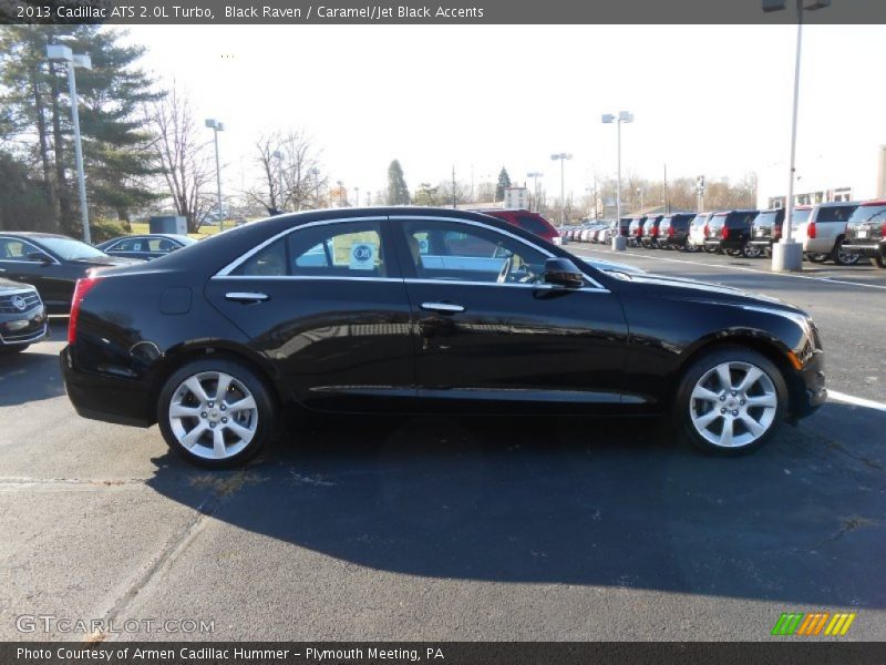 Black Raven / Caramel/Jet Black Accents 2013 Cadillac ATS 2.0L Turbo