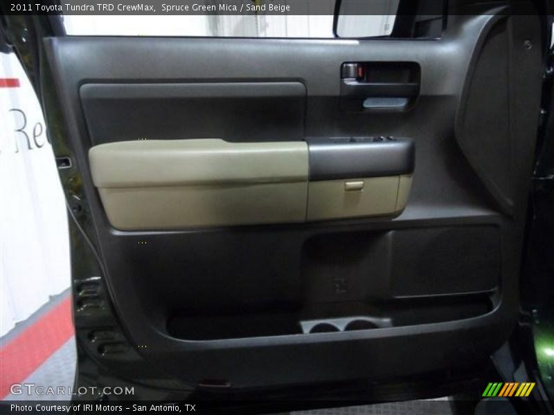 Spruce Green Mica / Sand Beige 2011 Toyota Tundra TRD CrewMax