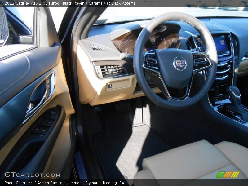 Black Raven / Caramel/Jet Black Accents 2013 Cadillac ATS 2.0L Turbo