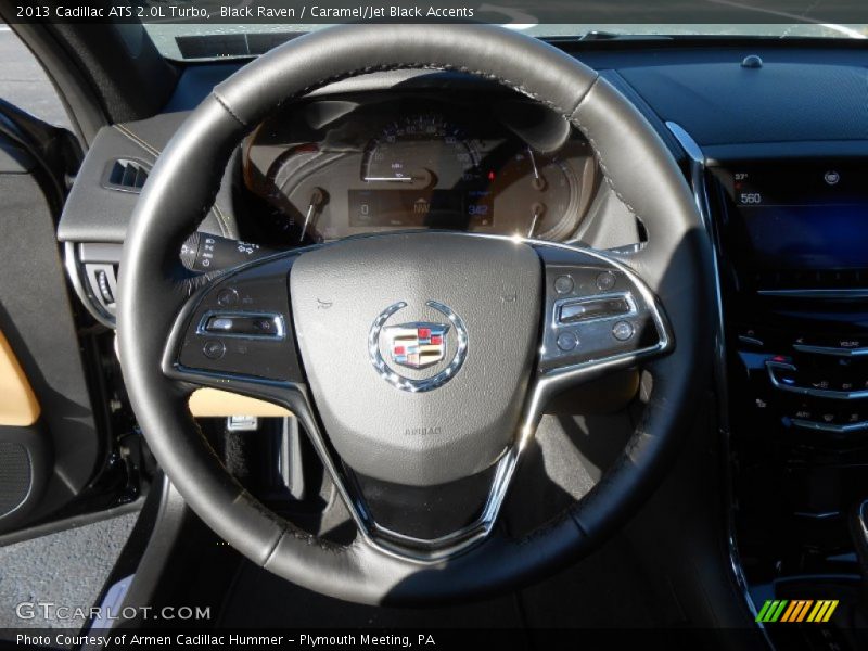 Black Raven / Caramel/Jet Black Accents 2013 Cadillac ATS 2.0L Turbo