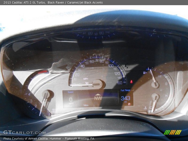 Black Raven / Caramel/Jet Black Accents 2013 Cadillac ATS 2.0L Turbo