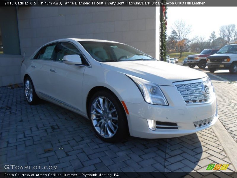 White Diamond Tricoat / Very Light Platinum/Dark Urban/Cocoa Opus Full Leather 2013 Cadillac XTS Platinum AWD